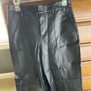 Zara Long Leather Shorts